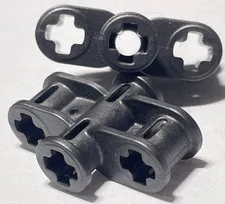LEGO® 11272 Technic, Axle Connector 2 x 3 Quadruple Pearl Dark Gray Quantity 2