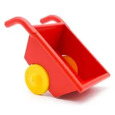 LEGO DUPLO Wheelbarrow Construction Site Garden Farm Tool Red Yellow 2292c01