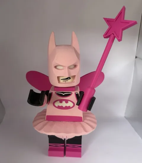 LEGO Batman Movie Minifigure Batman Fairy Pink Costume w/ Wings Star Wand