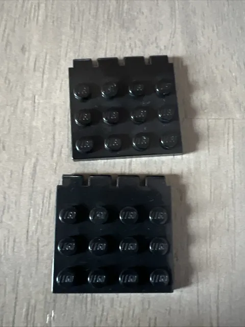 LEGO 4213 Black Hinge Vehicle Roof 4 x 4 - 2 Pieces