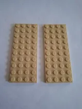 No 417 2x Lego plate 4x10.  3030 Beige