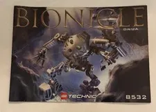 LEGO Bionicle 8532 Onua Instruction Manual Booklet Only 2001 Technic