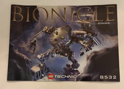 LEGO Bionicle 8532 Onua Instruction Manual Booklet Only 2001 Technic