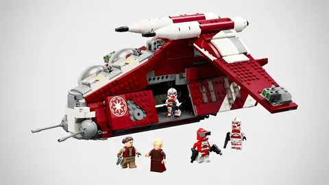 Complete LEGO Star Wars 75354 Coruscant Guard Gunship w/minifigs + instructions