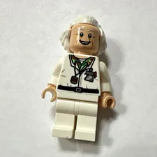 LEGO minifigure Doc Brown - Long Hair dim015