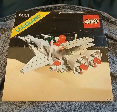 LEGO 6861 X1 Patrol Craft Spaceship Vtg Instruction Original Manual Only 