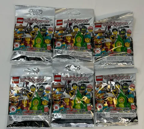 Lego Minifigures Lot Series 20 BLIND BAGS Limited Edition 71027 Set Of 6 SEALED