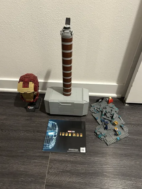 Lego Iron Man Helmet And Thor’s Hammer
