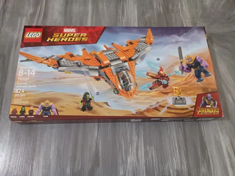 Lego Marvel Super Heroes #76107 Thanos Ultimate Battle MISB 674 pieces!