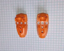 2 Bionicle Lego 90661 Star Wars Hero Factory Foot w Ball Socket Orange 2 pieces