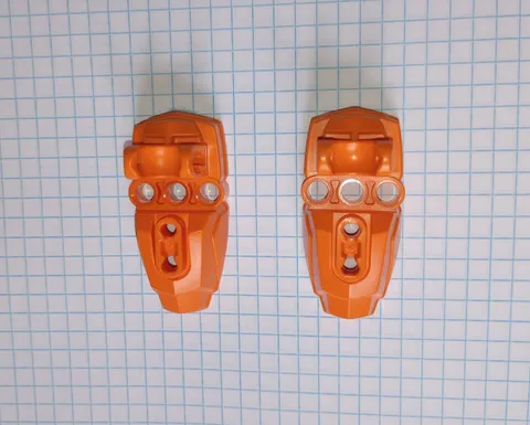 2 Bionicle Lego 90661 Star Wars Hero Factory Foot w Ball Socket Orange 2 pieces