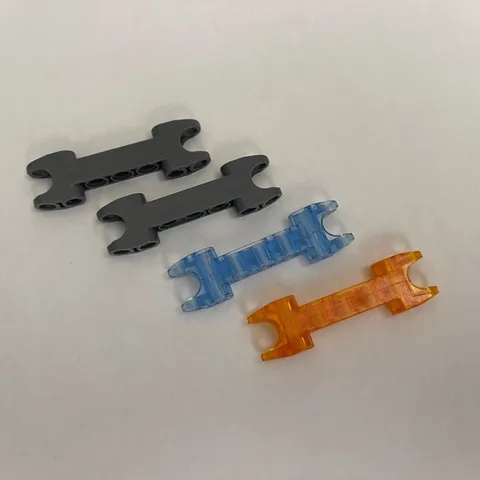 Lego 61054 Gray Orange Blue Replacement Add-on Pieces Parts Lot of 4