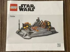 Lego 75334 Star Wars Obi Wan Kenobi Vs Darth Vader Instruction Manual Only