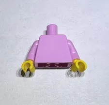 Lego Minifigure Upper Torso Shirt Light Purple / Pink New City 