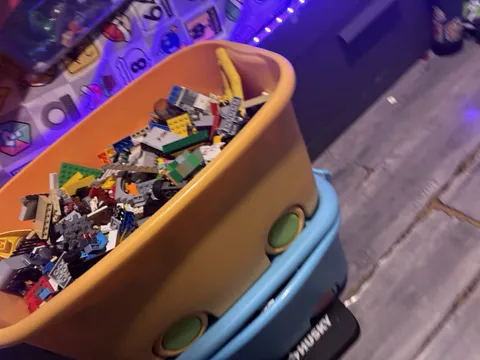 LEGO Bulk Lot Mixed Bricks & Pieces Parts Multicolor Bucket/Tub