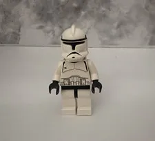 LEGO Star Wars Phase 1 Clone Trooper Minifigure sw0058 Vintage 2002 Black Head