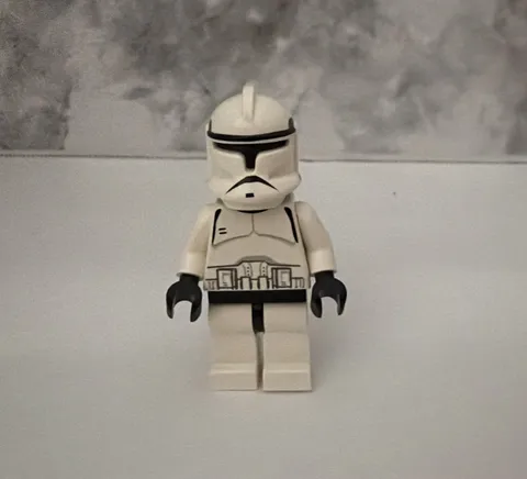 LEGO Star Wars Phase 1 Clone Trooper Minifigure sw0058 Vintage 2002 Black Head