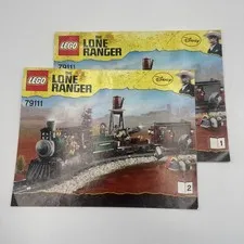 Lego The Lone Ranger Instruction Manuals 79111 X2