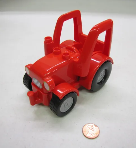 Lego Duplo Red Farm Tractor Riding Vehicle For Farmer Barn Farm #2