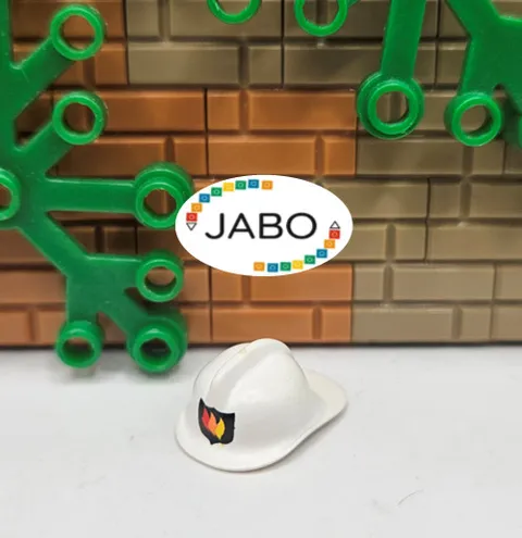 (S11 /24/ 1 ) Lego 3834pb01 Helmet Fire Helmet Fire Logo Badge Pattern 6554 6571