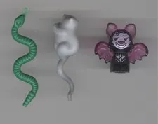 LEGO Animals Lot of 3, Snake Mouse Bat
