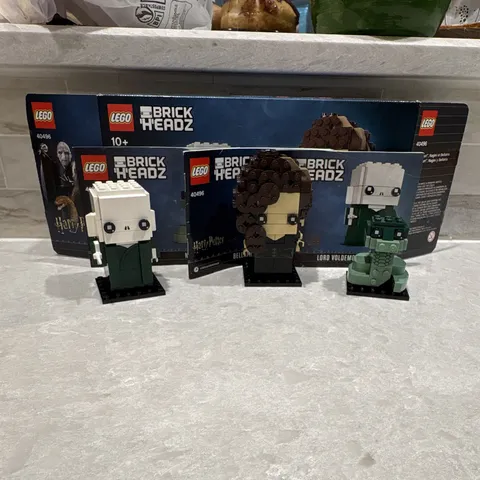 LEGO Brickheadz Harry Potter - Voldemort Nagini & Bellatrix (40496): Box + Instr