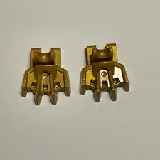 LEGO Hero Factory Foot with Four Short Claws 15367 Pearl Gold x2