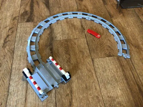 Lego Duplo extra train track pieces railroad crossing