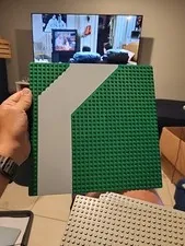 Excellent Vintage LEGO 32x32 Road Baseplate With Driveway Gray Pattern 4478P01