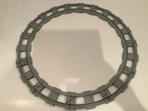 LEGO 6378 CURVED TRAIN TRACKS LOT OF 11 PIECES