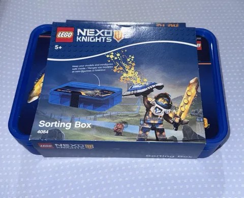 LEGO Nexo Knights Clay Storage Case Blue Organizer Box with Compartments NEW