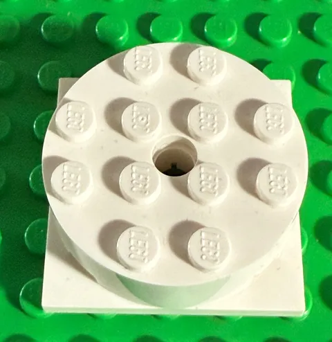 LEGO Turntable 4 x 4 x 1 1/3 w/ Square Base Locking 87081c02 White Star Wars ++