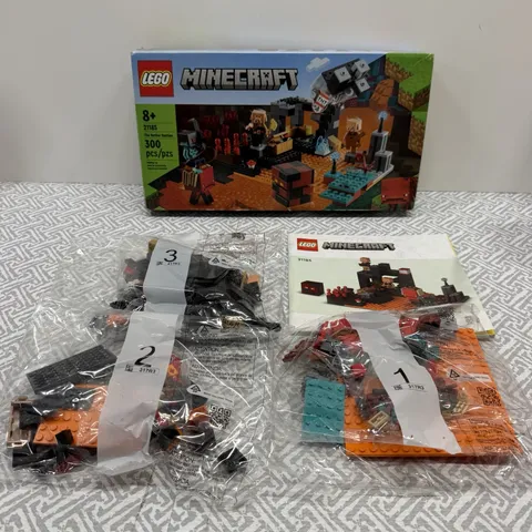 LEGO Minecraft: The Nether Bastion (21185) 100% Complete (RETIRED) Open Box CIB