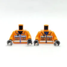 Lego Inverted Construction Worker Torso Misprint Error Test Print Prototype