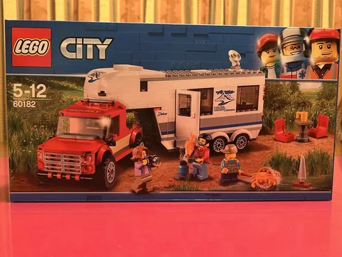 LEGO City Camp Van and Pickup Truck Vehicle Set 60182 Plastic