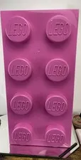 LEGO Light Pink 8-Stud Stackable Storage Brick  RARE