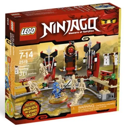 LEGO NINJAGO 2519 Skeleton Bowling Masters of Spinjitzu RARE RETIRED Set/Jay DX