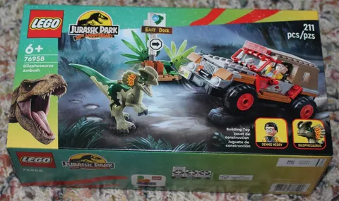 Lego Jurassic Park 30th Dilophosaurus Ambush 76958. New in sealed box. 211 pcs.