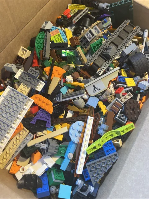 Lego Colors Lot 3 Pounds lbs Random Mixed Pieces Bulk Clean Building City Blocks