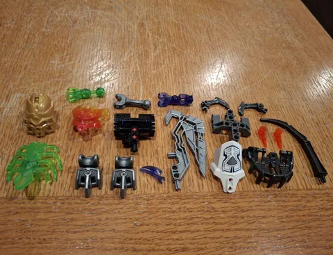 LEGO BIONICLE Bulk Lot Mixed Parts Pieces & Accessories Multicolor Plastic