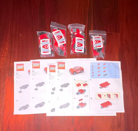 Lot of 4 Retired 2019 LEGO Cool Car 49pc Polybag (set COOLCAR-1)
