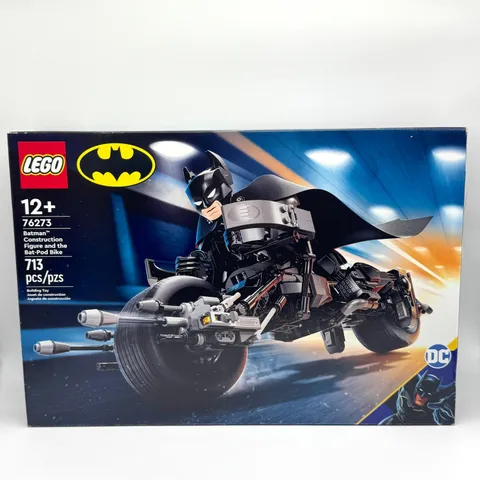 Lego Batman Construction Figure and the Bat-Pod Bike 76273 Sealed IOB 2024