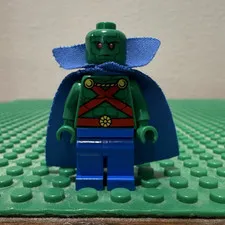 LEGO Martian Manhunter Minifigure w/ Blue Cape
