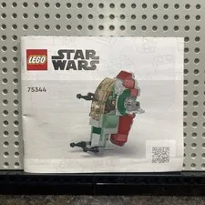 LEGO Star Wars Boba Fett's Starship Microfighter 75344 Instructions Manual Only