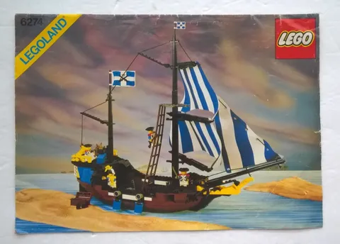 LEGO Pirates 6274 Caribbean Clipper Instructions Manual Legoland Vintage 1989
