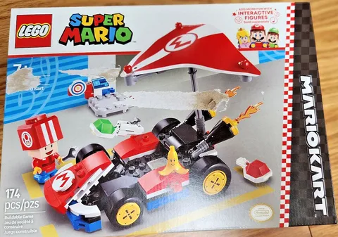Sealed LEGO Super Mario: Mario Kart-Standard Kart (72032) Damage Box