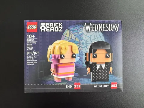LEGO BrickHeadz 40750 Wednesday & Enid Retired Set Brand New In Sealed Box