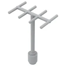 LEGO Light Gray Antenna with Side Spokes inv.571