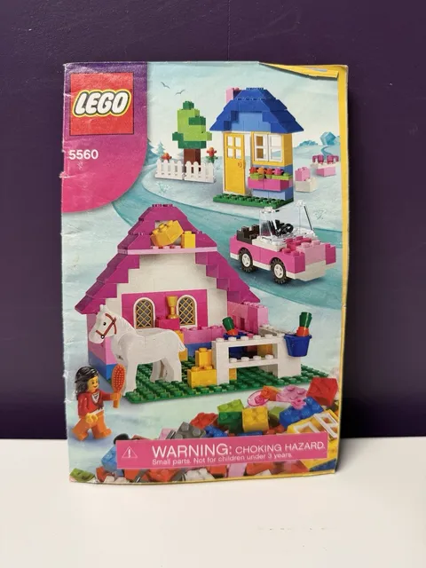 Vintage LEGO Pink Brick Box 5560 Instruction Manual Only 2009 Retired
