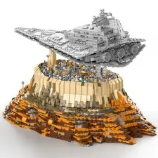 Large Floating Starship Science Fiction Building Set, 5162-Piece Kit for F...